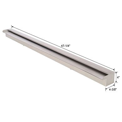 WOW PIONEER Stainless Steel Sheer Descent Waterfall Fountain for Pool Pond Decor