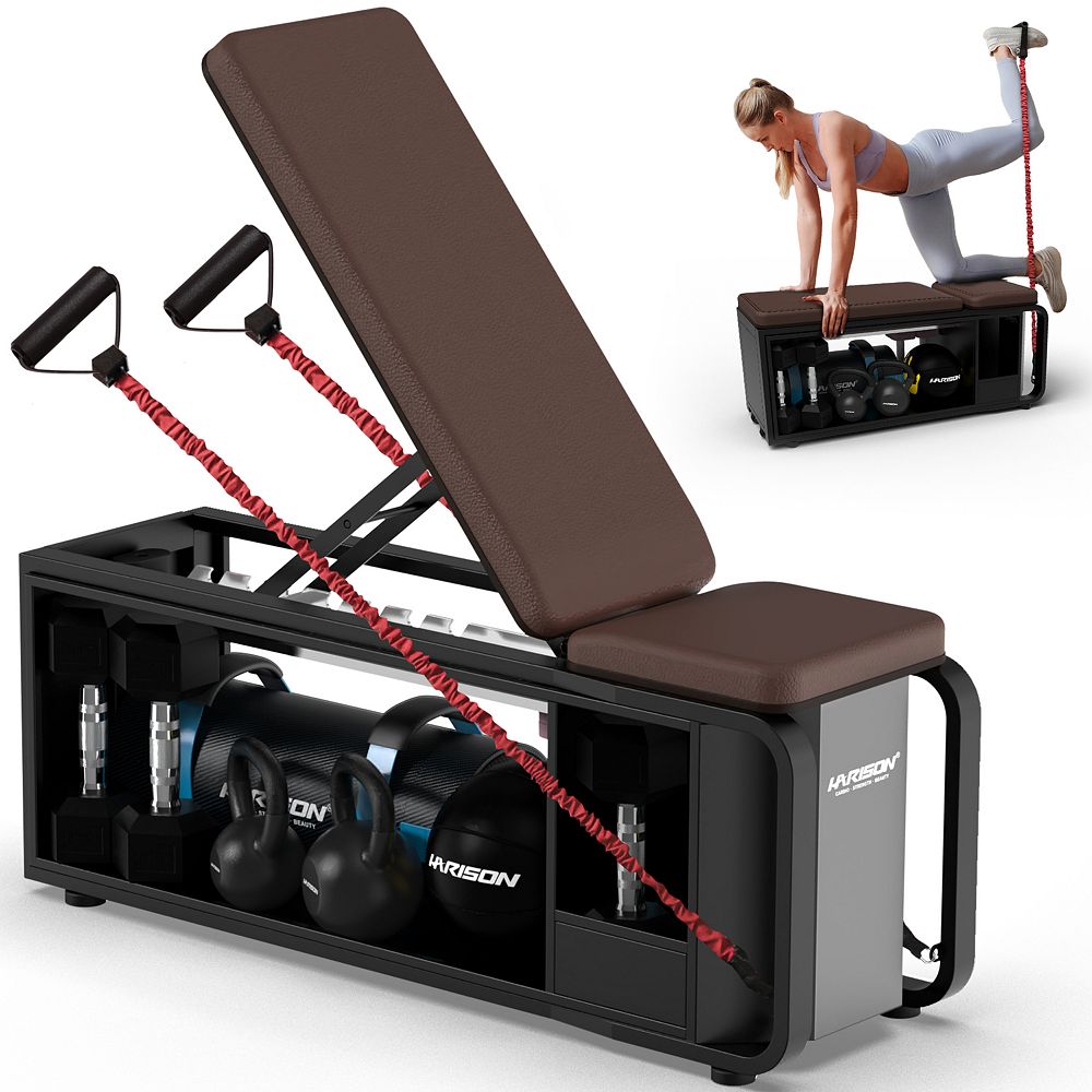 HARISON Adjustable Weight Bench for Home Gym, Workout Bench with 1000 ...
