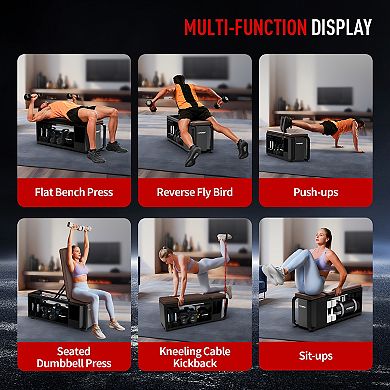 HARISON Adjustable Weight Bench for Home Gym, Workout Bench with 1000 lbs Capacity (HRK-610)