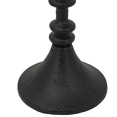 TOEMOA Tall Spindle Design Decorative Iron Candle Holder for Home Accent