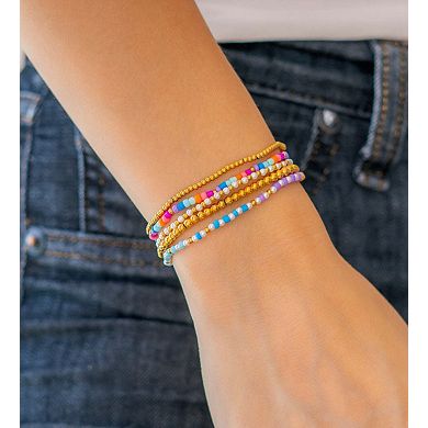 Summer Beaded Bracelet Stacking Set