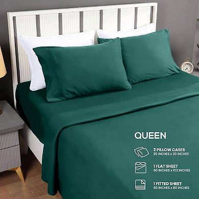 Jersey Cotton Blend Sheet Set - Soft, Stretchy, All-Season Comfort