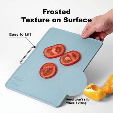 3 piece Cutting Boards With Stainless Steel Handle