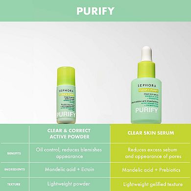 CLEAR & PURIFY - Active Powder with Mandelic Acid + Ectoin