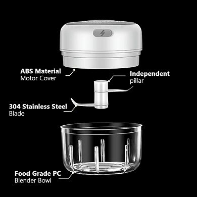 Electric Mini Garlic Chopper Portable Food Processor
