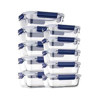 10 pc BPA-Free Food Containers With Lids