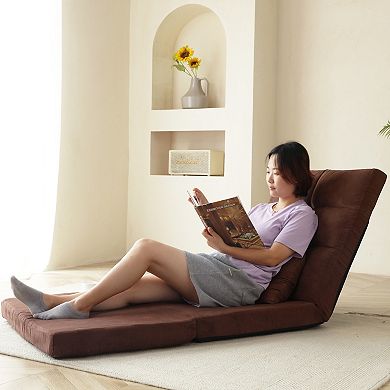 GOODSILO Adjustable Triple Fold Down Sofa Bed with Reclining Positions for Modern Leisure Spaces