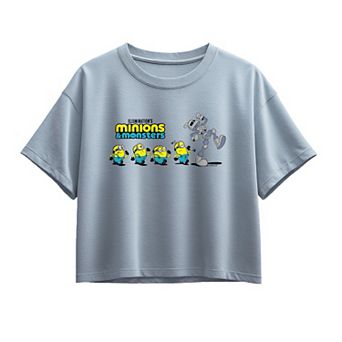 Girls 7-16 Minions & Monsters Marching Boxy Graphic Tee