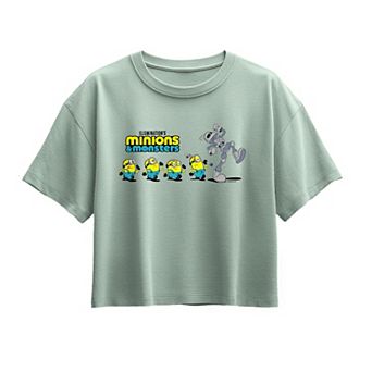 Girls 7-16 Minions & Monsters Marching Boxy Graphic Tee