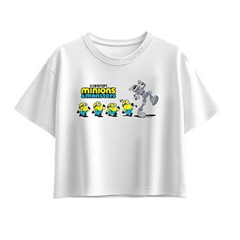 Girls 7-16 Minions & Monsters Marching Boxy Graphic Tee