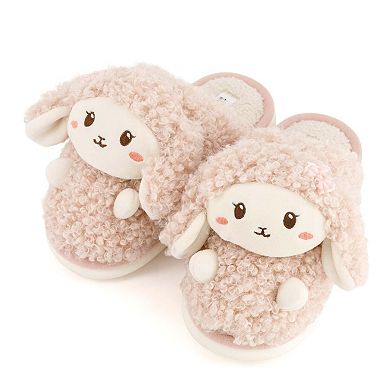 Andrea Women’s Cozy Bunny Slippers with Plush Faux Fur 90213