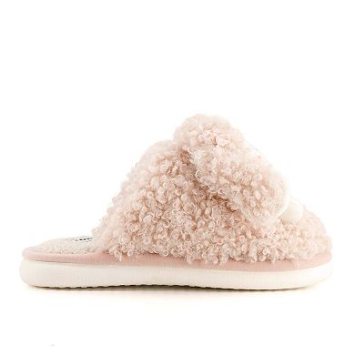 Andrea Women’s Cozy Bunny Slippers with Plush Faux Fur 90213