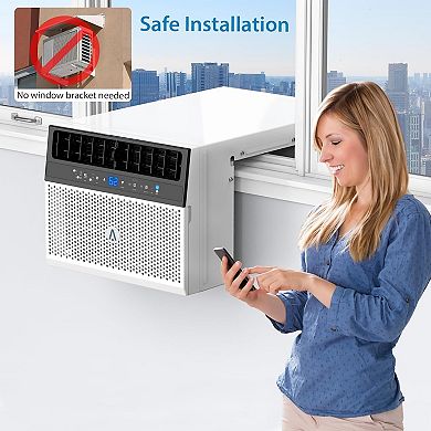 6000BTU U-Shaped Window Air Conditioner, Window ac Unit U Shaped Cools Up to 250 sq. ft.