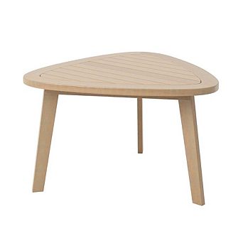 New Classic Furniture Radius Wood Patio End Table in Natural