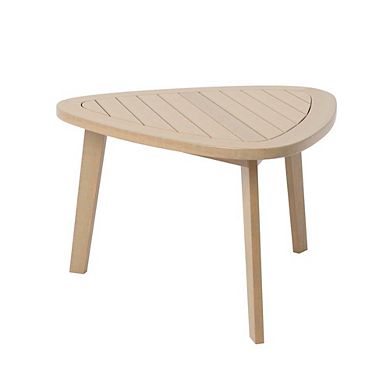 New Classic Furniture Radius Wood Patio End Table in Natural