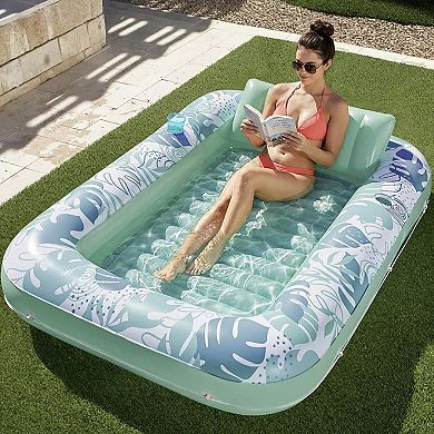Inflatable Pool Float Lounger Water Lounge Mat for Pool Backyard Lawn and Summer Relaxation
