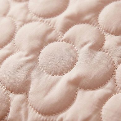 Women's Quilted Floral Tote Bag with Padded Top Handles Lightweight Soft Fabric Design