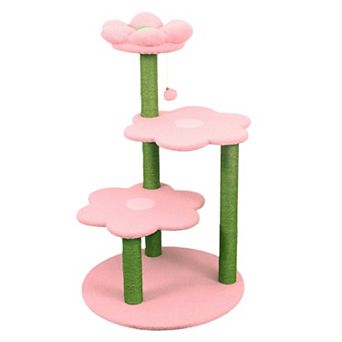 KWPZQEB Removable Perch Cat Tree Scratching Posts, Multi-Level Cat Furniture