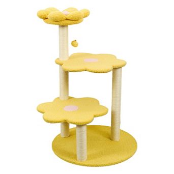 KWPZQEB Removable Perch Cat Tree Scratching Posts, Multi-Level Cat Furniture