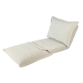 GOODSILO Convertible Floor Sofa Bed with Adjustable Backrest and Pillows