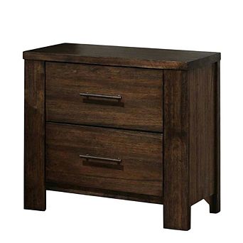 Bedroom Nightstand with Country-Cottage Design and Storage Space