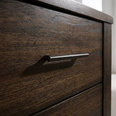 Bedroom Nightstand with Country-Cottage Design and Storage Space