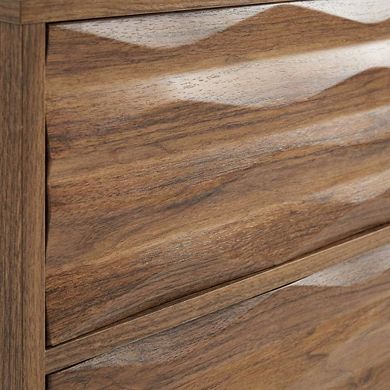 Nightstand with Two Drawers and Sleek Modern Design