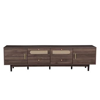Storage Cabinet With 76" TV Stand