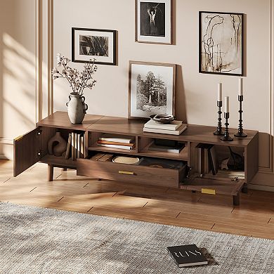 Modern Storage Cabinet Farmhouse TV Stand