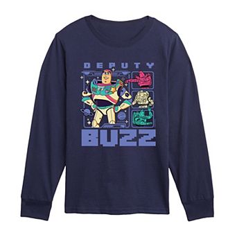 Boys 8-20 Disney / Pixar's Toy Story 5 Deputy Buzz Long Sleeve Graphic Tee