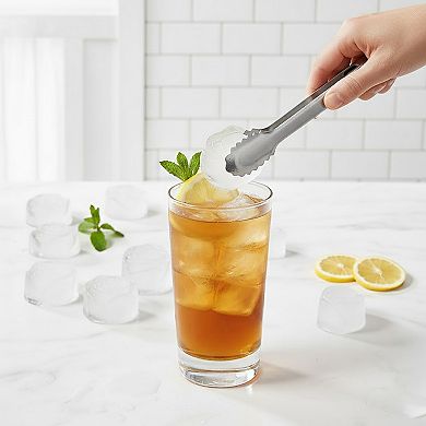 2-PC Large Ice Cube Tray Set with Rose and Diamond Shape Molds Flexible Silicone Easy Release Design