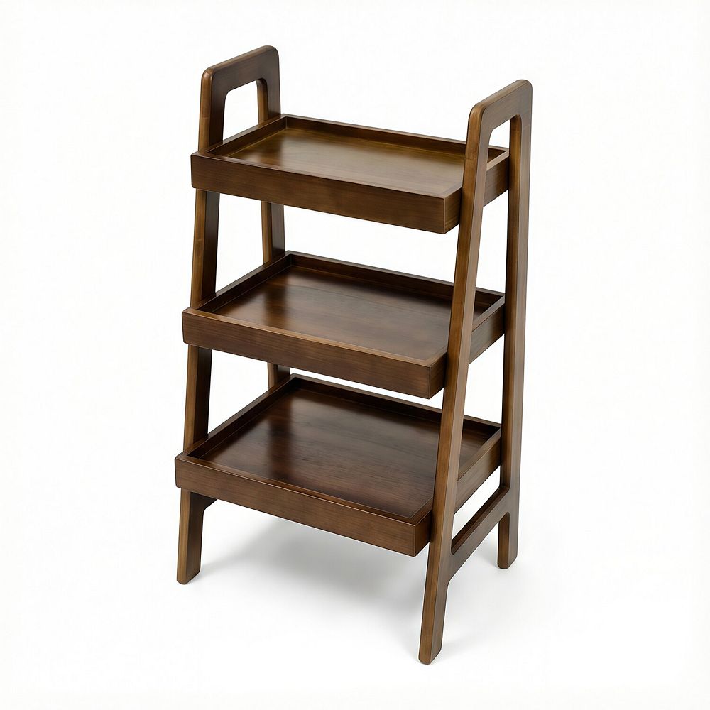 3-Tier Ladder Shelf, Freestanding Small Side Table