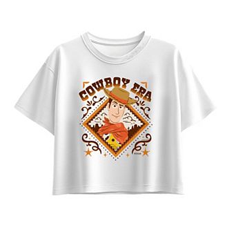 Girls 7-16 Disney / Pixar's Toy Story 5 Woody Cowboy Era Boxy Tee