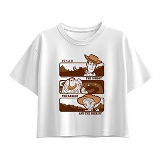 Girls 7-16 Disney / Pixar's Toy Story 5 The Cowboy, The Ranger, & The Sheriff Boxy Tee