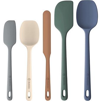 5 pc Silicone Spatula Set Heat-Resistant, Ergonomic, Nonstick Cooking Utensils