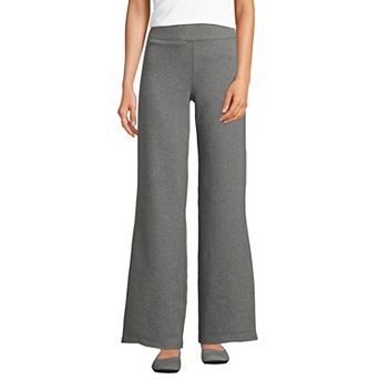 Women's Lands' End High Rise Pull On Wide Leg Pocket Pants