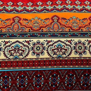 Brushed Cotton Reversible Duvet Cover Set with Fitted Sheet