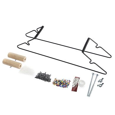 John Bead Bead Loom Kit, Seed Bead Loom Kit for DIY Necklace Bracelet Weaving Jewelry Making