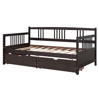GOODSILO Twin Size Daybed with Storage Drawers for Compact Living Spaces