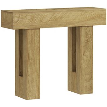 HOMCOM 42 Inch Console Table, Narrow Sofa Table Behind the Couch,