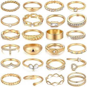 Stackable Twist Ring Set