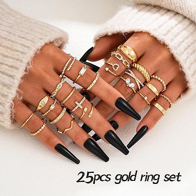 Stackable Twist Ring Set