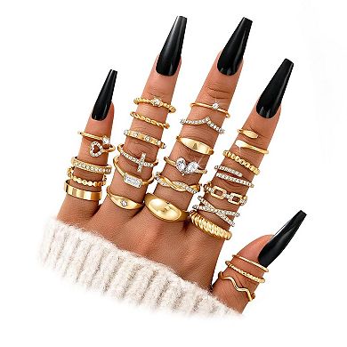 Stackable Twist Ring Set