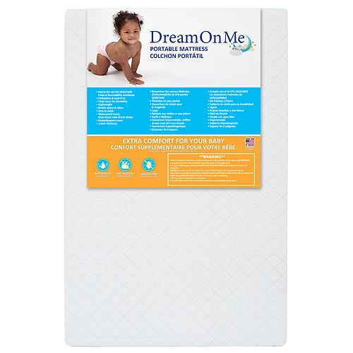 Dream On Me 3" Mini/ Portable Crib Mattress