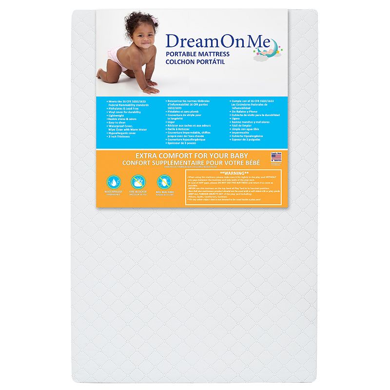 Dream On Me Portable Crib Mattress