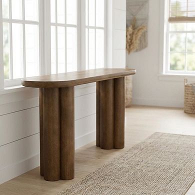 Renwil Ramona Console Table In Beige Color