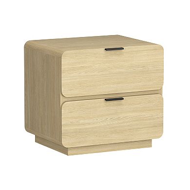 MANHATTAN COMFORT Chrystie 2-Drawer Nightstand Set of 2