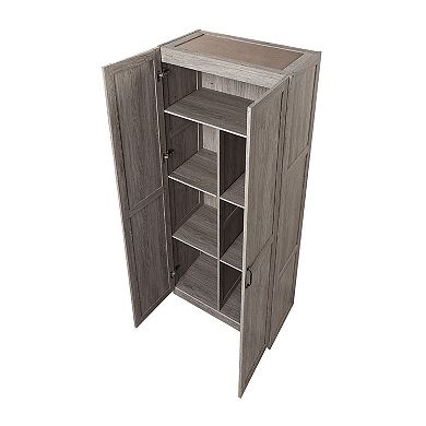 MANHATTAN COMFORT Cornelia 7-Shelf Storage Cabinet