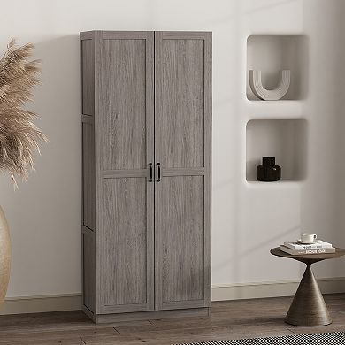 MANHATTAN COMFORT Cornelia 7-Shelf Storage Cabinet