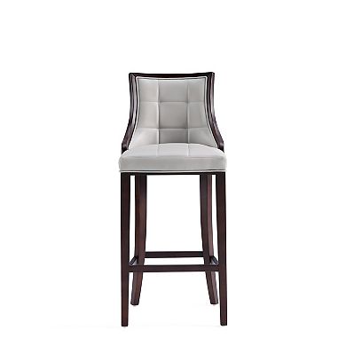 MANHATTAN COMFORT Fifth Avenue Upholstered Wood Bar Stool Set of 3